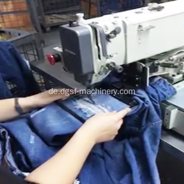 Long Arm Professional Automatic Jeans Schadensmuster Stichstich Industrielle Nähmaschine DS-2010g